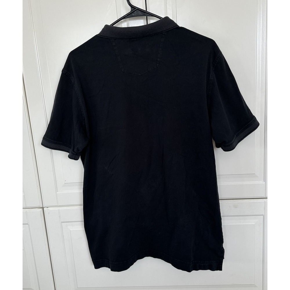 Robert Graham Polo Shirt L Men Black Cotton Made in Peru Collared Shirt - Picture 6 of 6